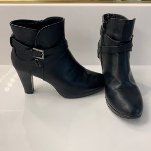 Rialto black heeled booties